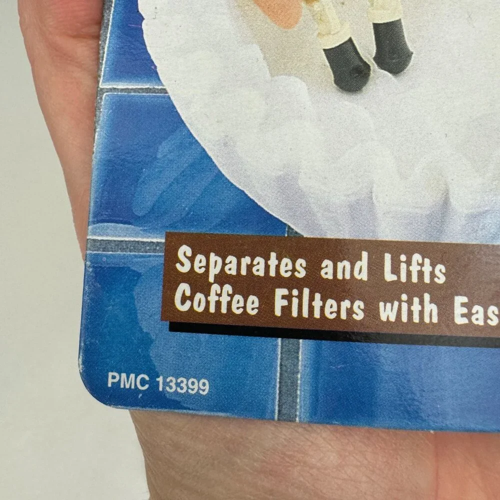 Vtg‎ Sealed Coffee Helper Scoop Filter Lifter Cream Colored Plastic 1/8 Cup Prop
